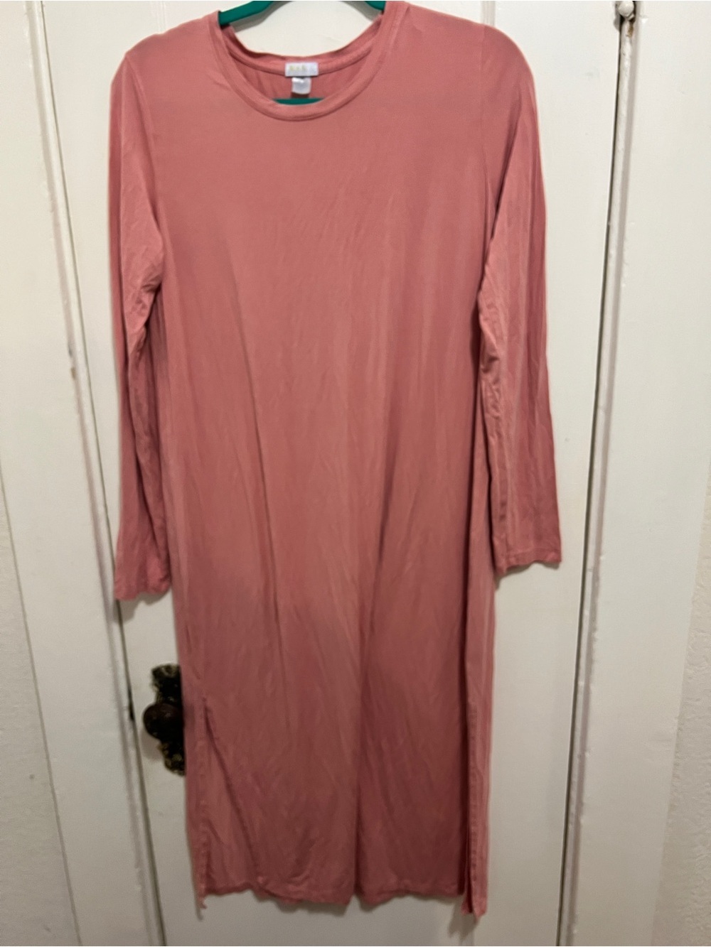 LAKE Long Sleeve Mauve Nightgown Pajama Size S